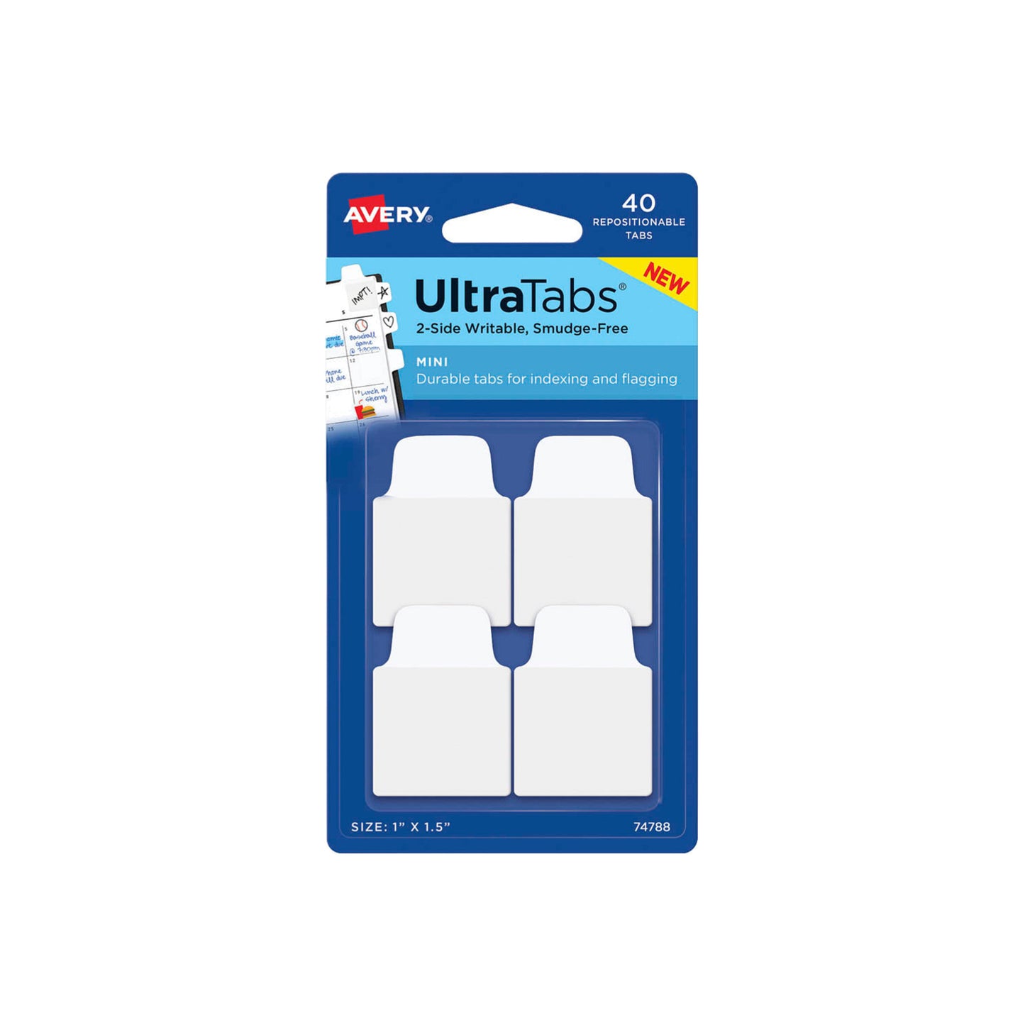 UltraTabs Mini Haftmarker - Sticky Tabs - z.B. für Notizbücher