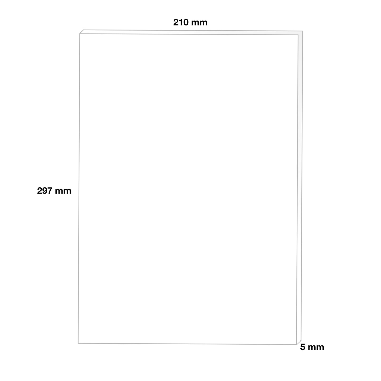Foam Board - Leichtschaumplatte mit Papierbeschichtung - 150 g/qm - DIN A4