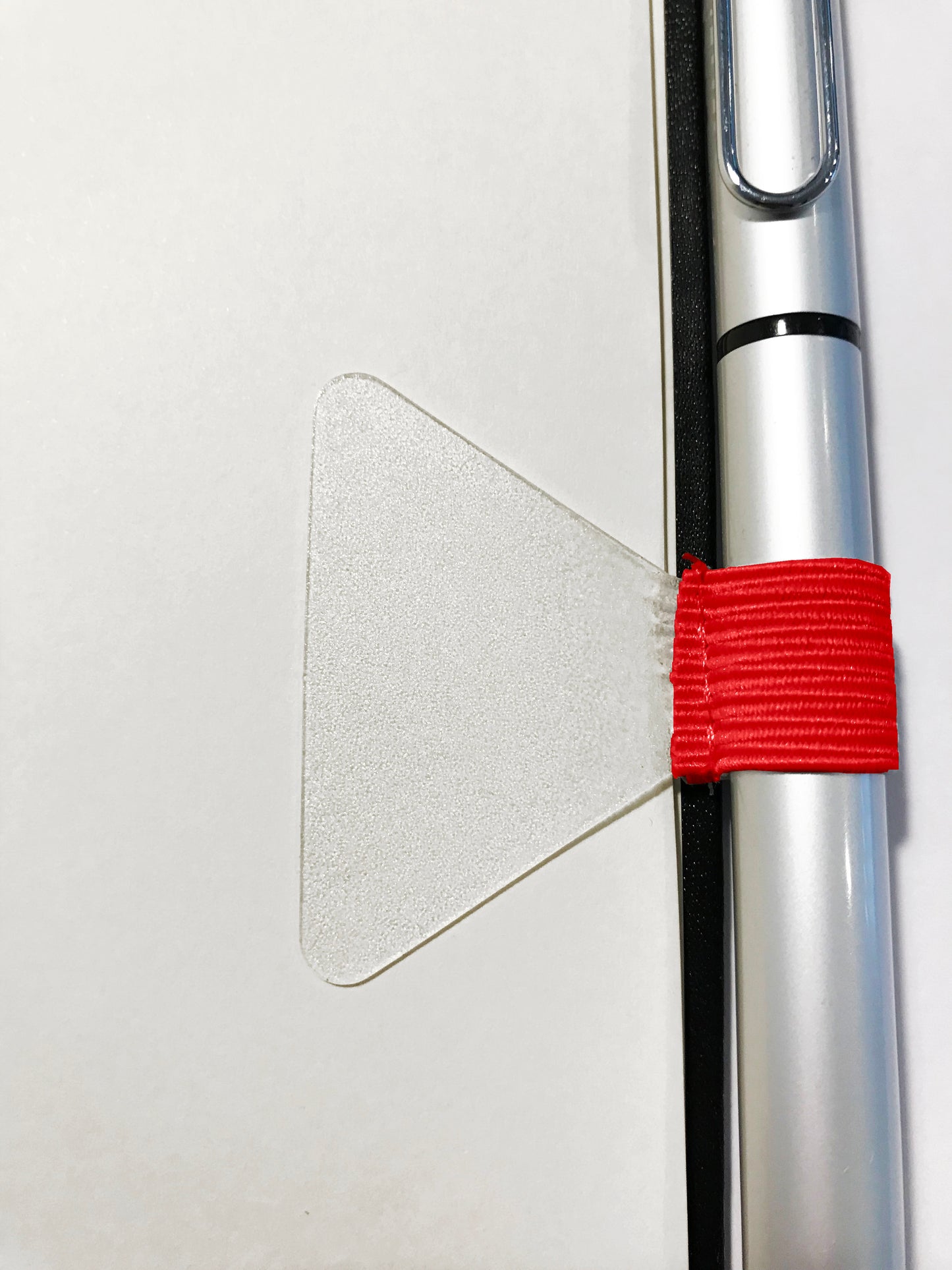 Stiftschlaufe / Pen Loop - rot - selbstklebend