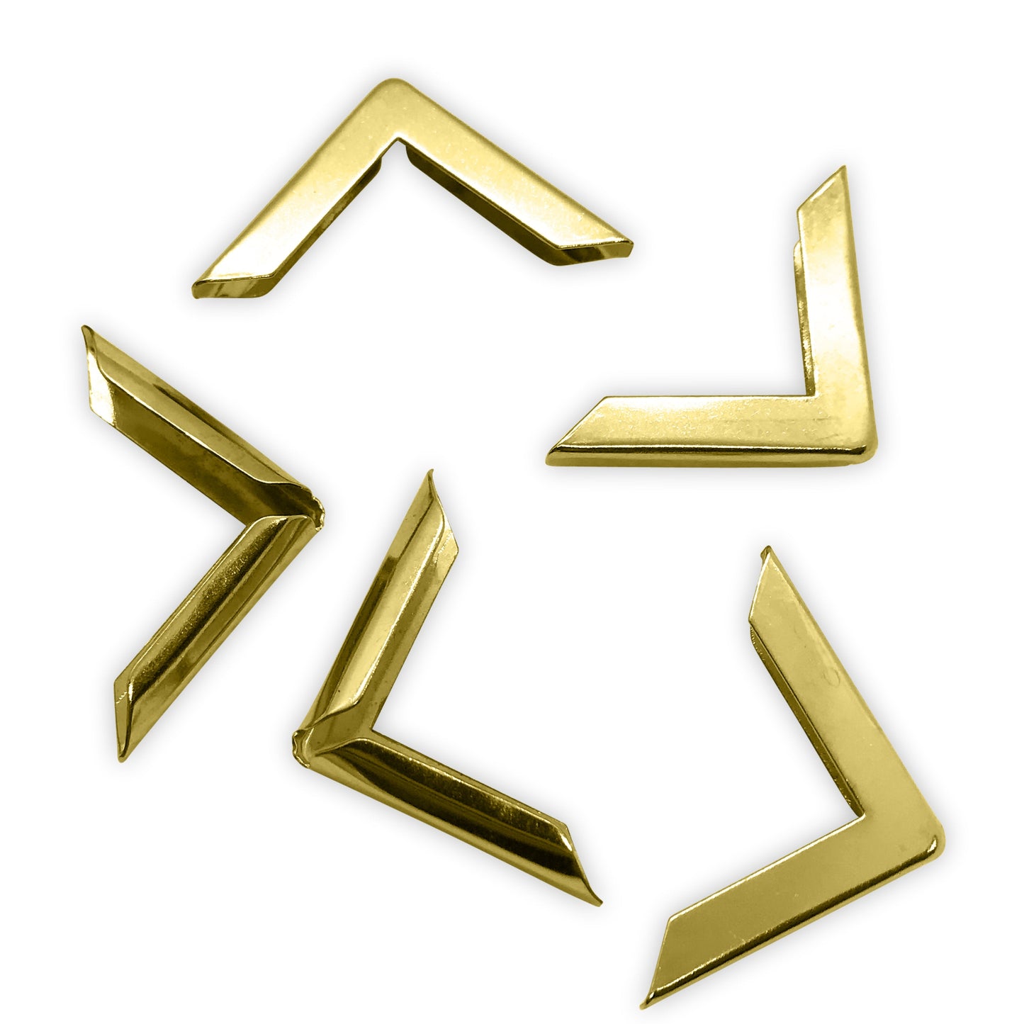 Übersicht - Buchecken gold - 30 mm