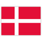 Aufkleber Dänemark-Flagge