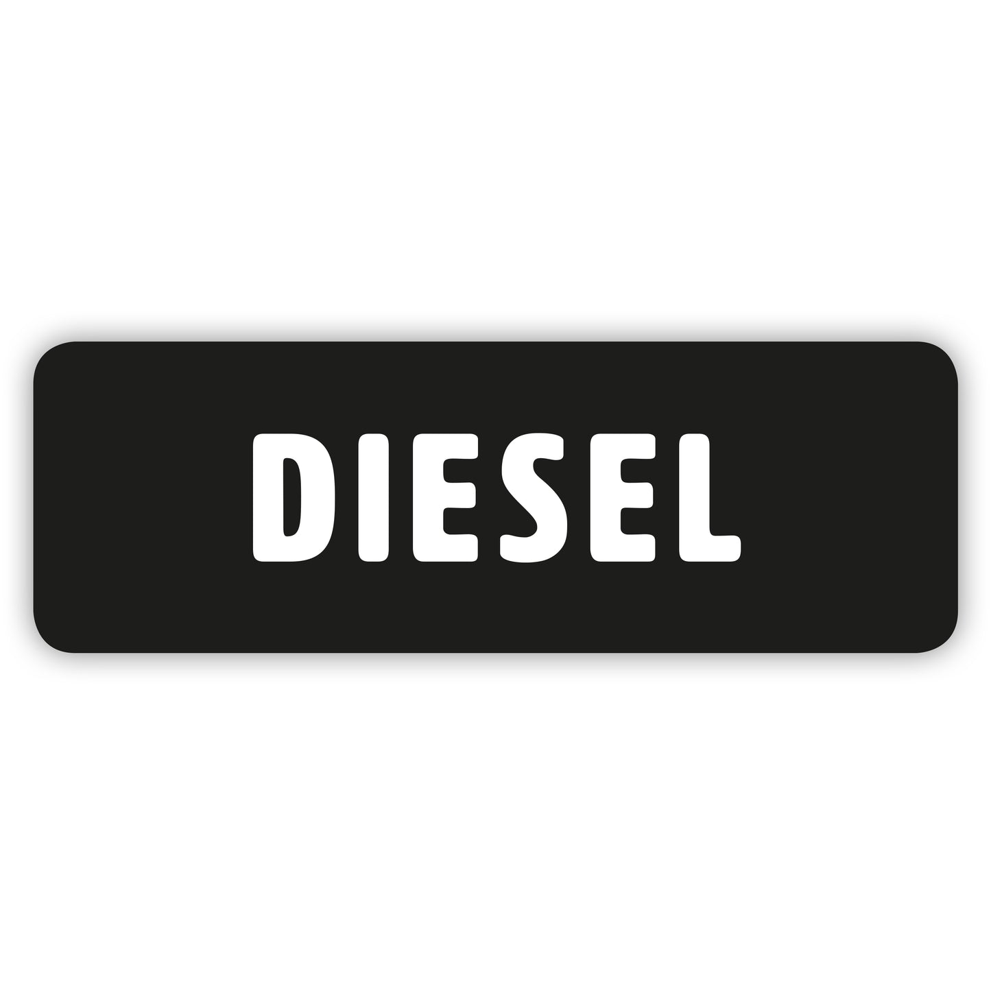 Diesel - Aufkleber für Tankdeckel/Tankklappe - 6,6 x 2,2 cm