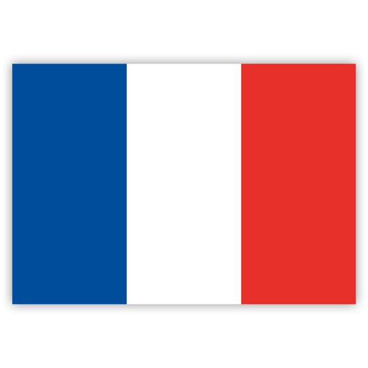 Aufkleber Frankreich-Fahne