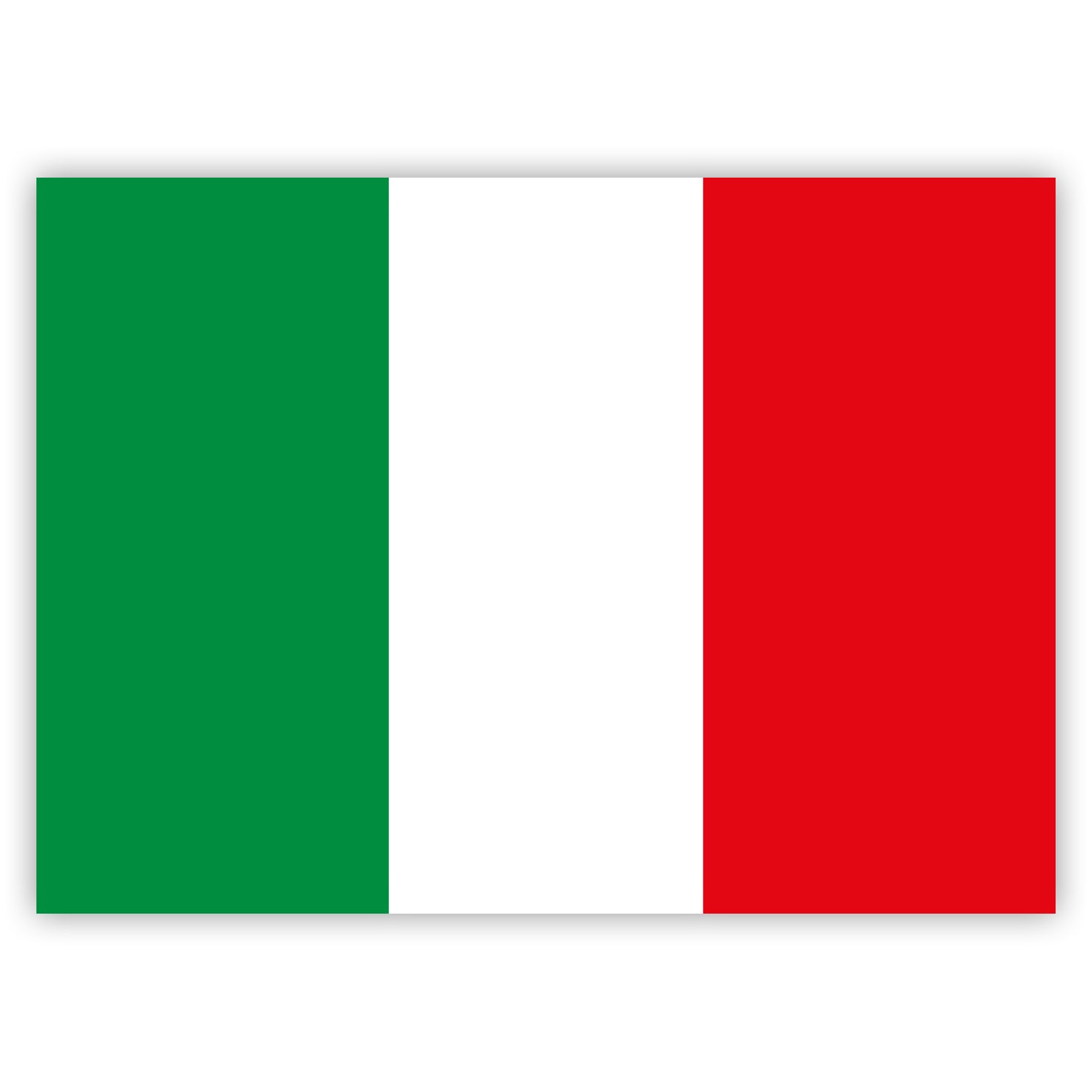 10 Stück - Aufkleber - Italien-Flagge - 7,4 x 5,2 cm – Gobrecht