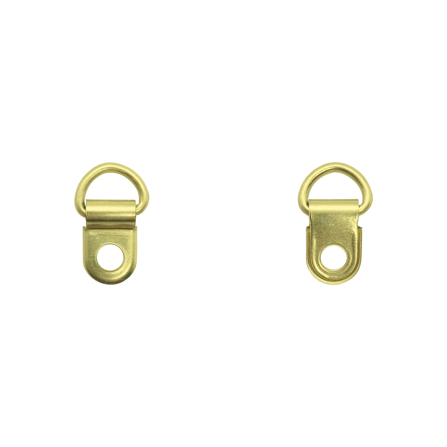 Hängeösen / Aufhängeösen - D-Ring - vermessingt / gold