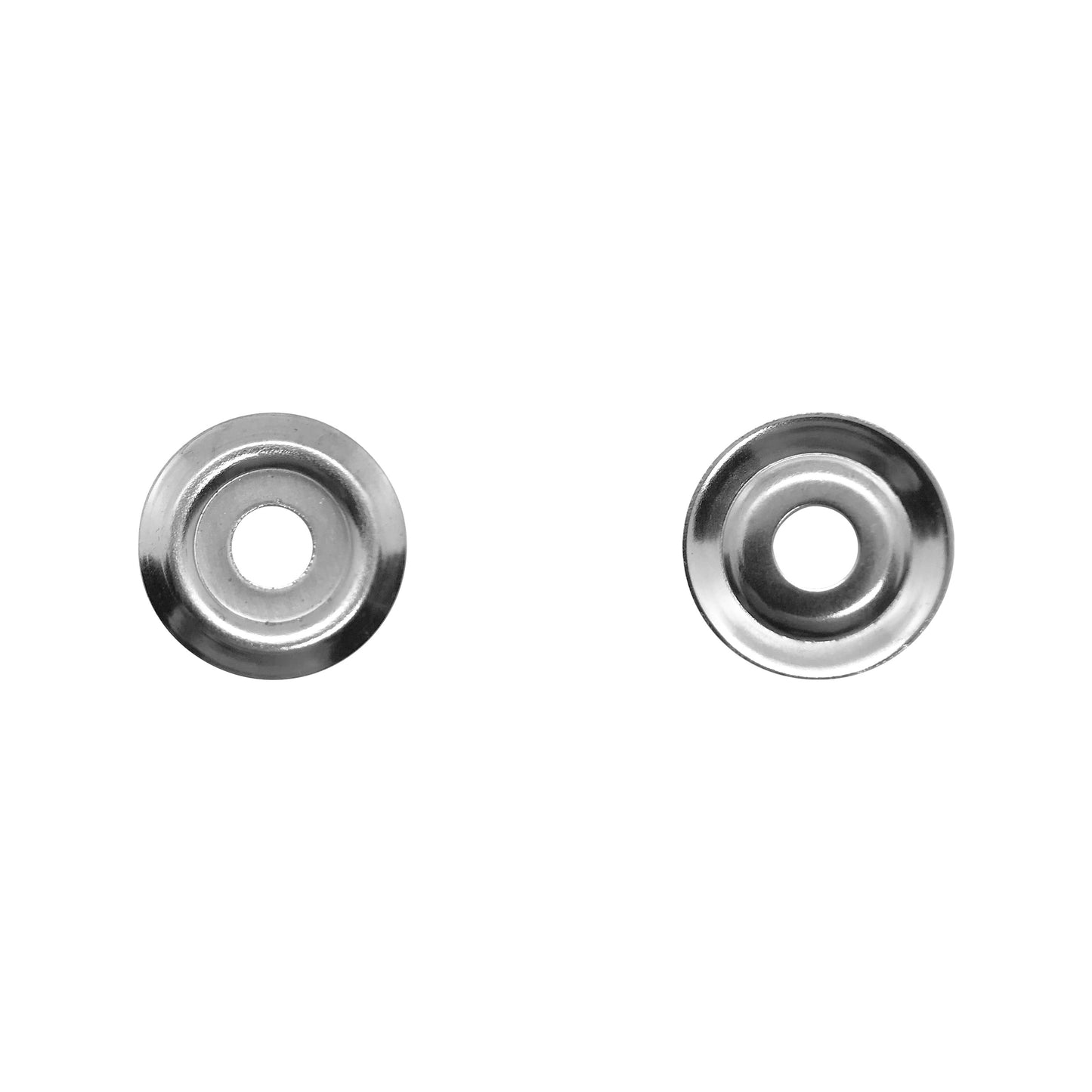 Unterlegscheiben - M5 - u.a. für Buchschrauben - vernickelt / silber - Ø 17 mm