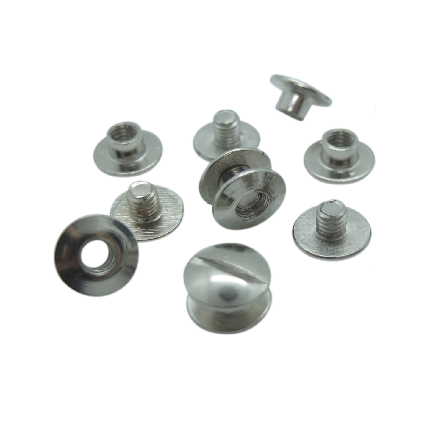 Vernickelte Buchschrauben (2 mm und 3,5 mm)