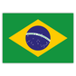 Brasilien - Flagge - brasilianische Fahne - Aufkleber - 7,4 x 5,2 cm