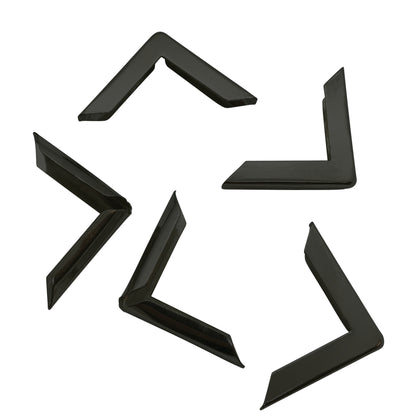 Buchecken - schwarz - 30 x 30 x 4 mm