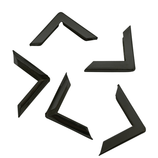 Buchecken - schwarz - 30 x 30 x 4 mm