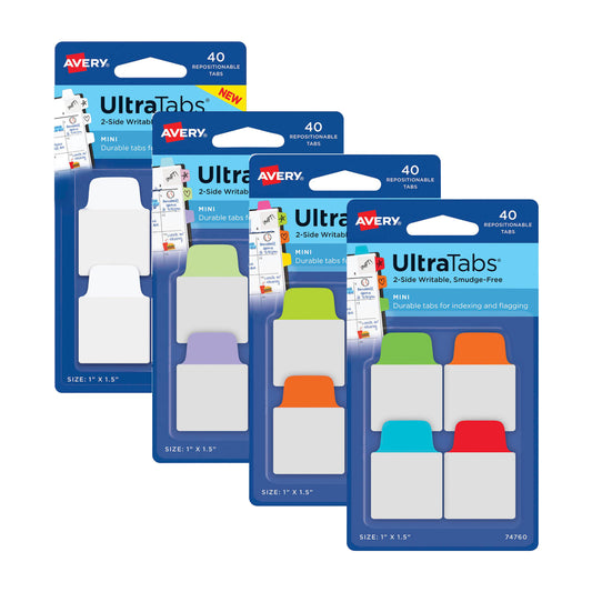 UltraTabs Mini Haftmarker - Sticky Tabs - z.B. für Notizbücher
