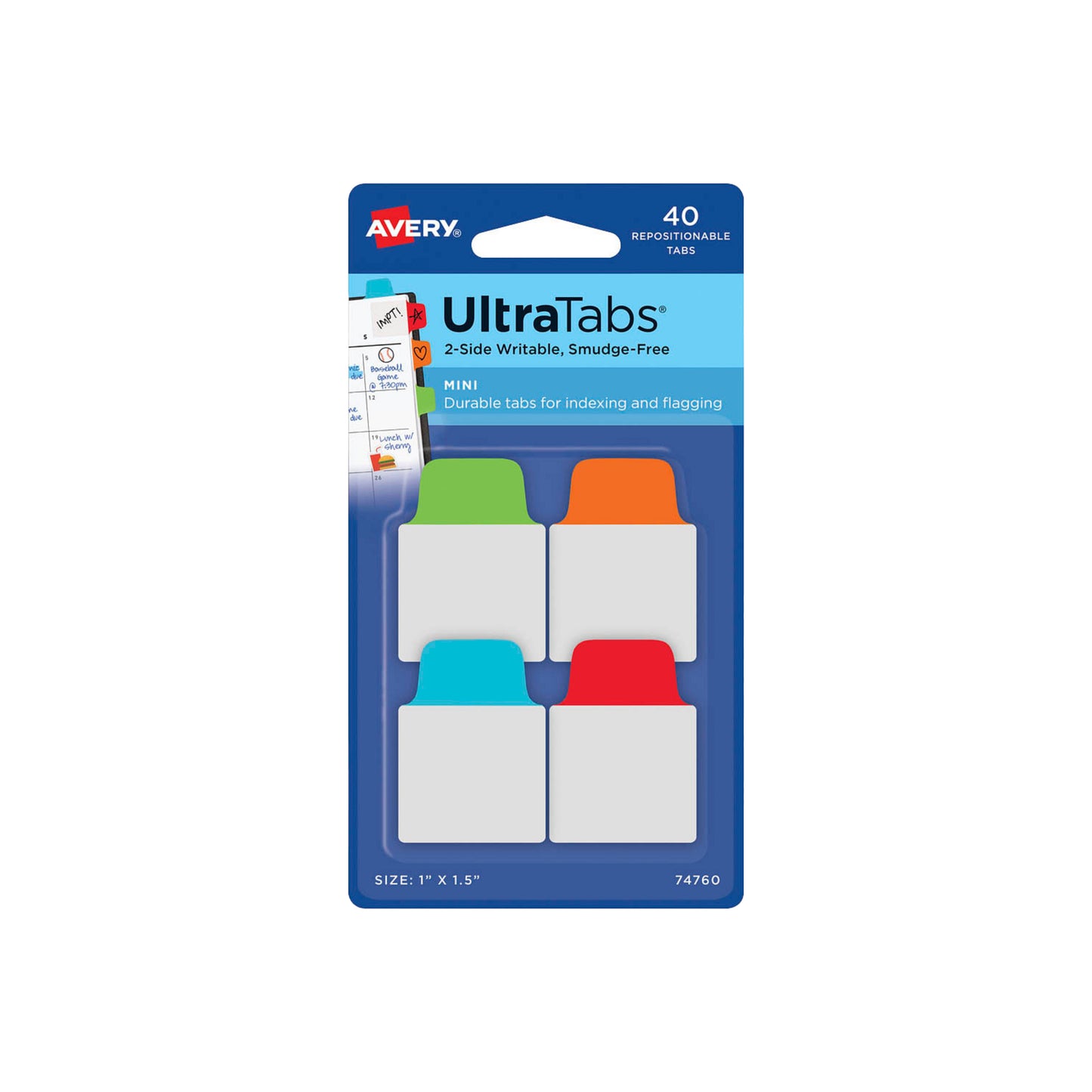 UltraTabs Mini Haftmarker - Sticky Tabs - z.B. für Notizbücher
