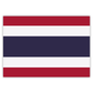 Thailand - Flagge - thailändische Fahne - Aufkleber - 7,4 x 5,2 cm