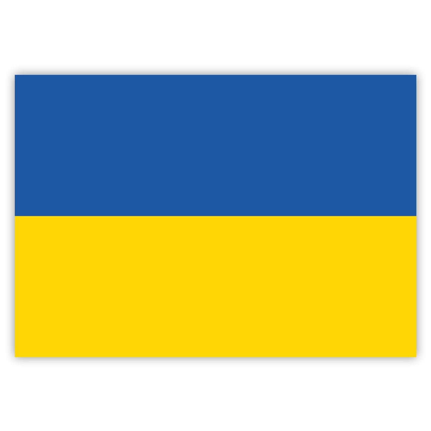 Ukraine - Flagge - ukrainische Fahne - Aufkleber - 7,4 x 5,2 cm
