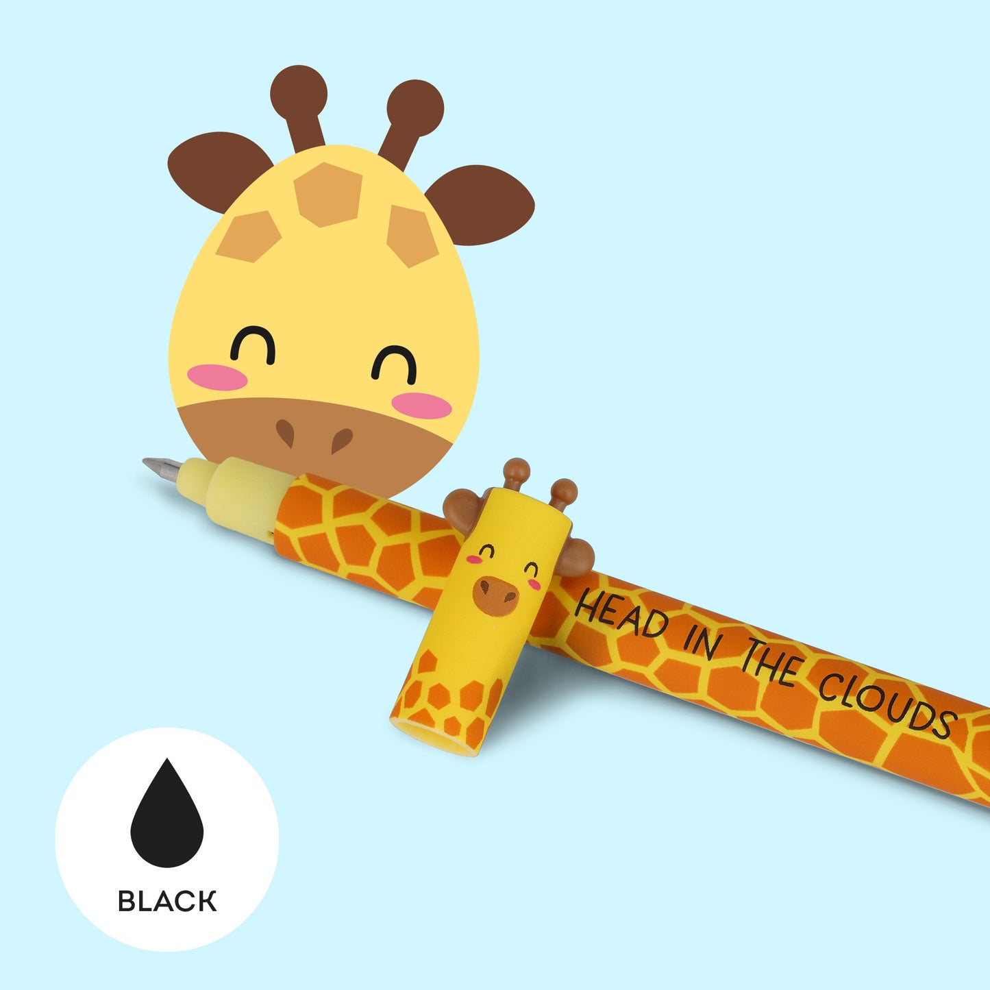 Wild Savannah - Elefant, Löwe und Giraffe - löschbare Gelschreiber -  Erasable Pens
