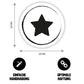 Aufkleber "Stern" -  Sternchen-Sticker - rund - Ø 3cm