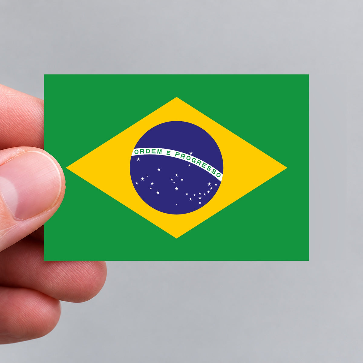 Brasilien - Flagge - brasilianische Fahne - Aufkleber - 7,4 x 5,2 cm