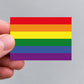 Regenbogen-Flagge / LGBTQ - Aufkleber - 7,4 x 5,2 cm