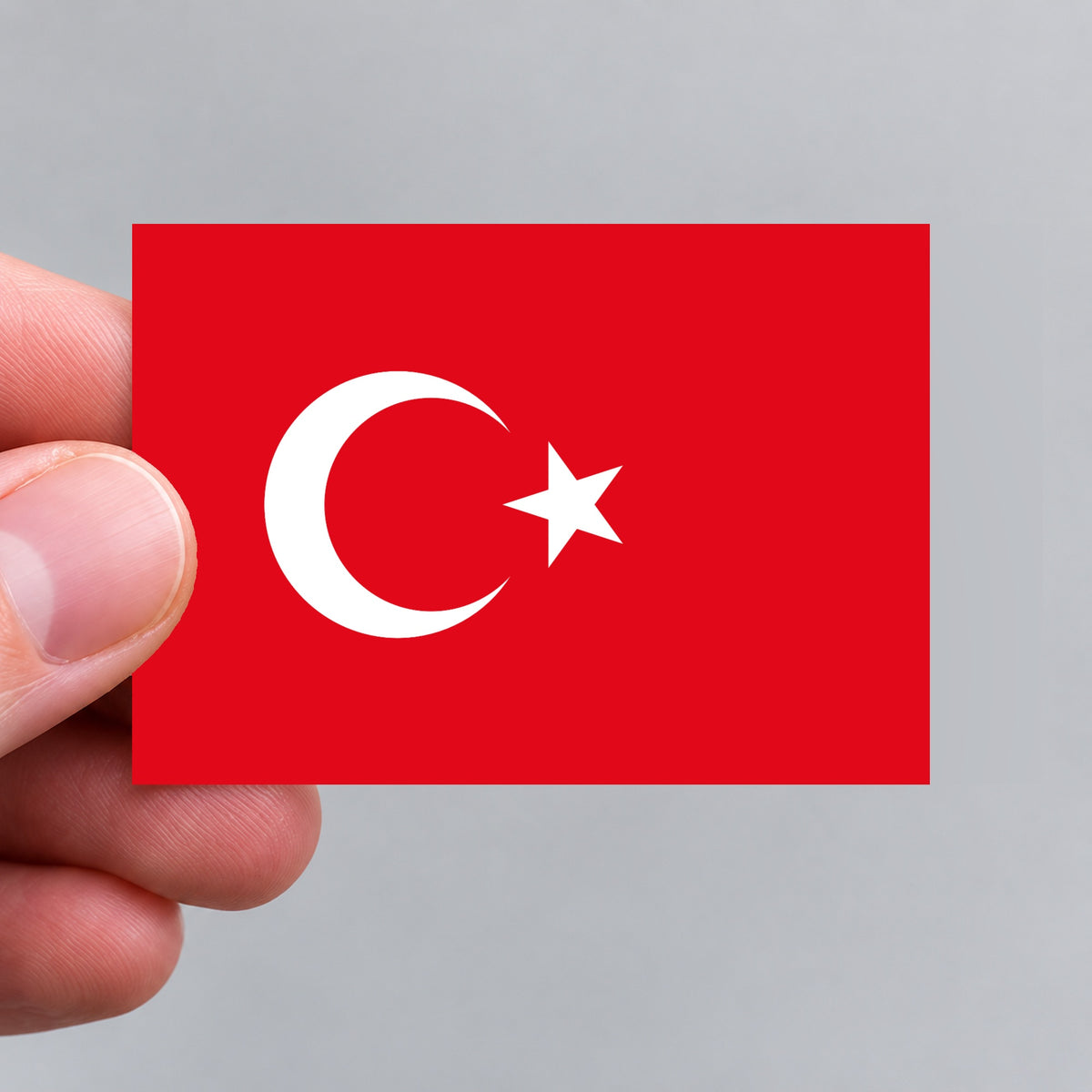 Türkei - Flagge - türkische Fahne - Aufkleber - 7,4 x 5,2 cm