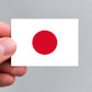 Japan-Flagge - Flagge / Fahne - Aufkleber - 7,4 x 5,2 cm