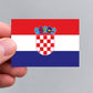 Kroatien - Flagge / Fahne - Aufkleber - 7,4 x 5,2 cm