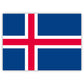 Aufkleber Island-Flagge