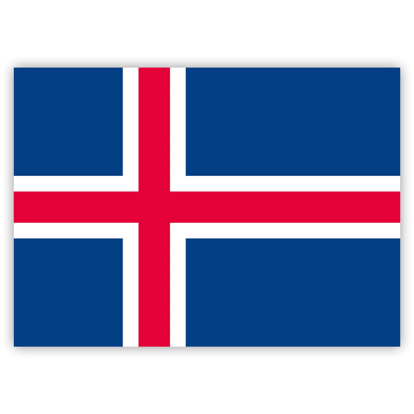 Aufkleber Island-Flagge