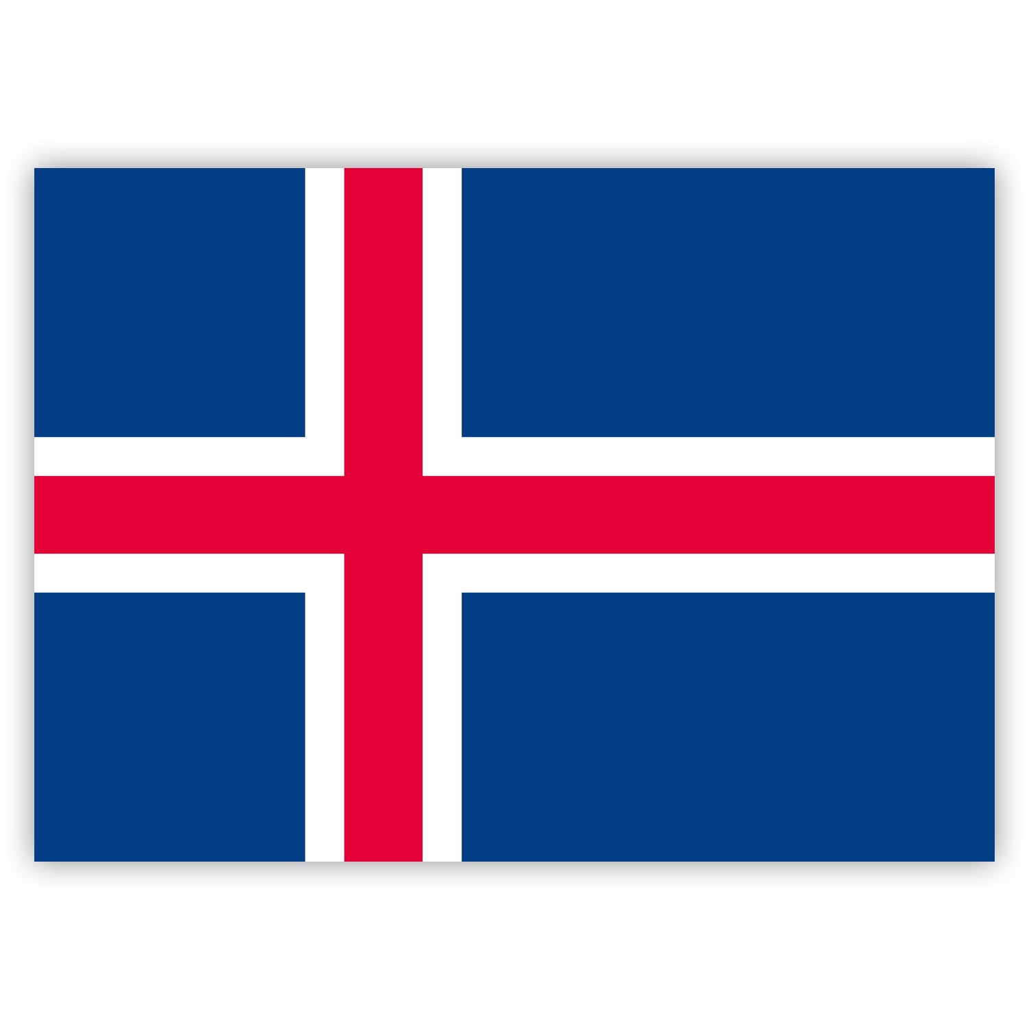 Aufkleber Island-Flagge