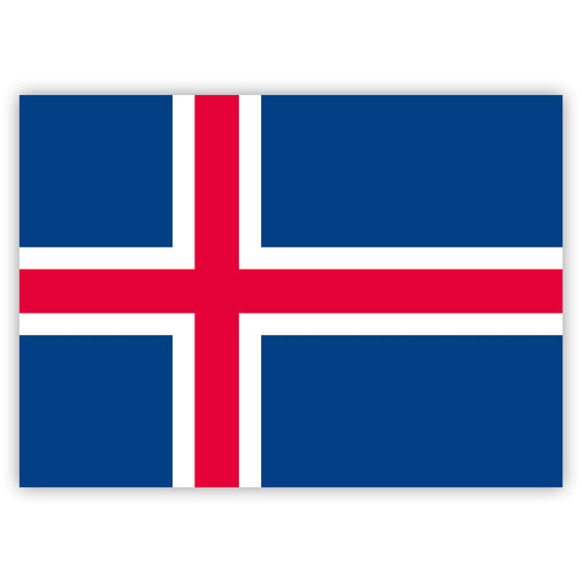 Aufkleber Island-Flagge