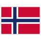Aufkleber Norwegen-Fahne
