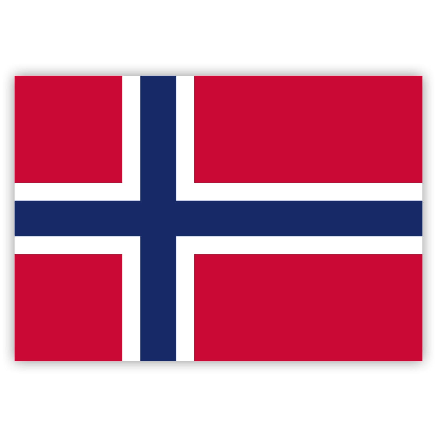 Aufkleber Norwegen-Fahne