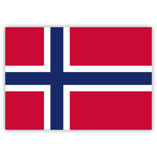 Aufkleber Norwegen-Fahne