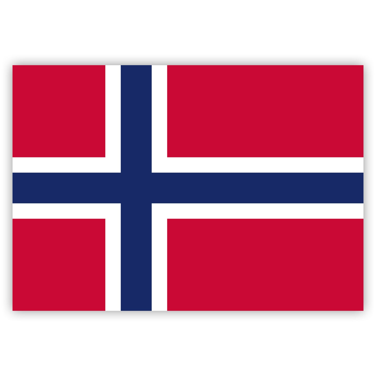 Aufkleber Norwegen-Fahne