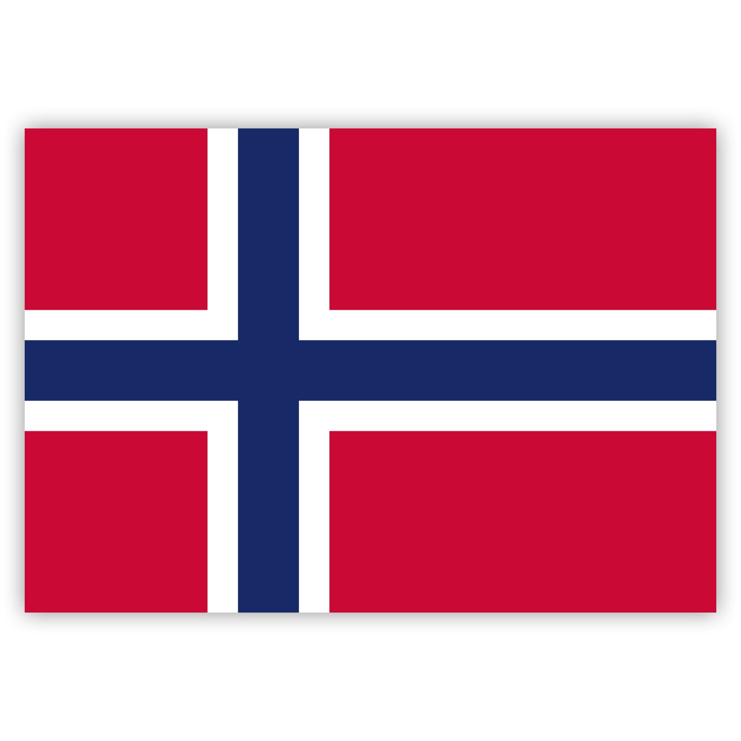 Aufkleber Norwegen-Fahne