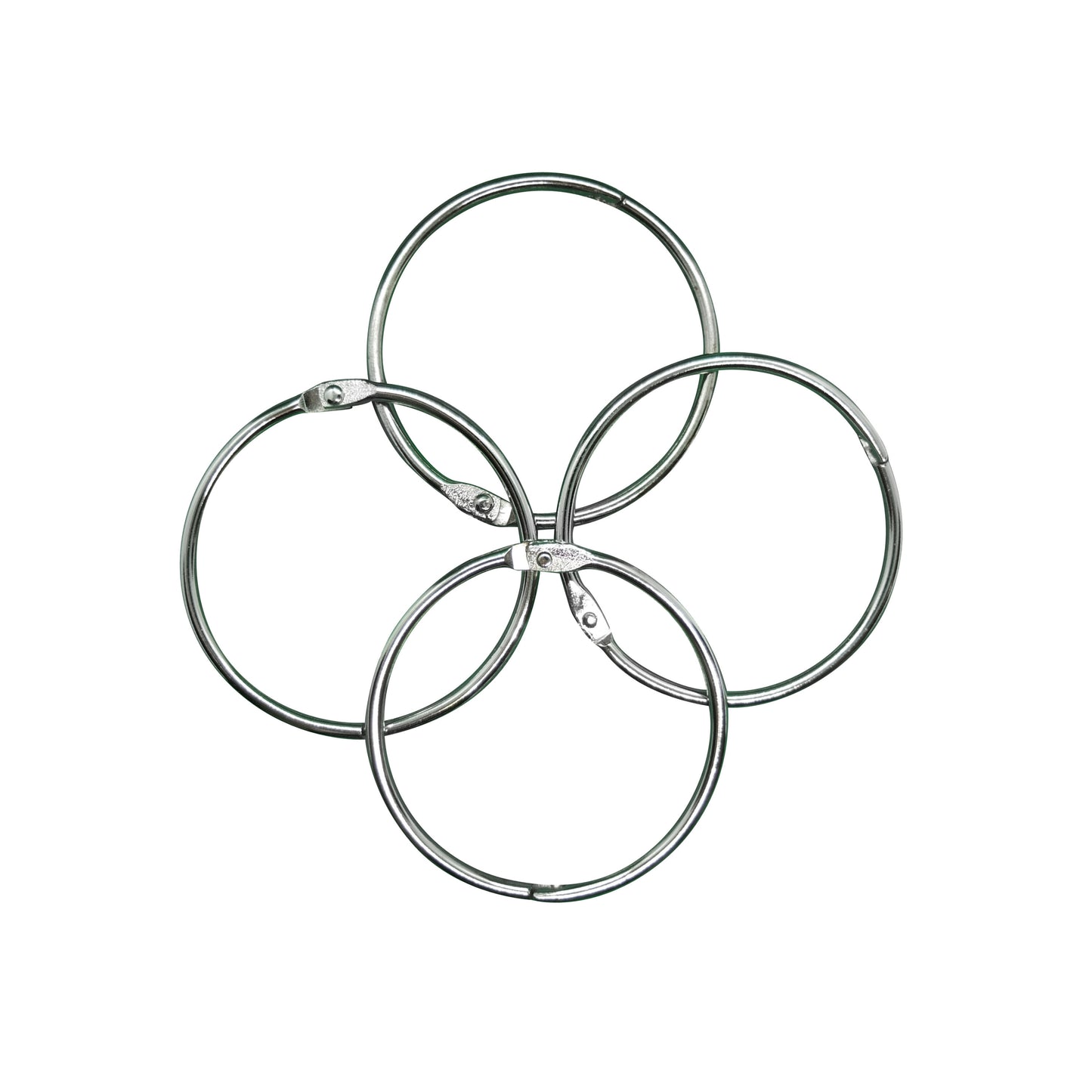 Binderinge / Heftringe - vernickelt / silber - 25 bis 50 mm Durchmesser