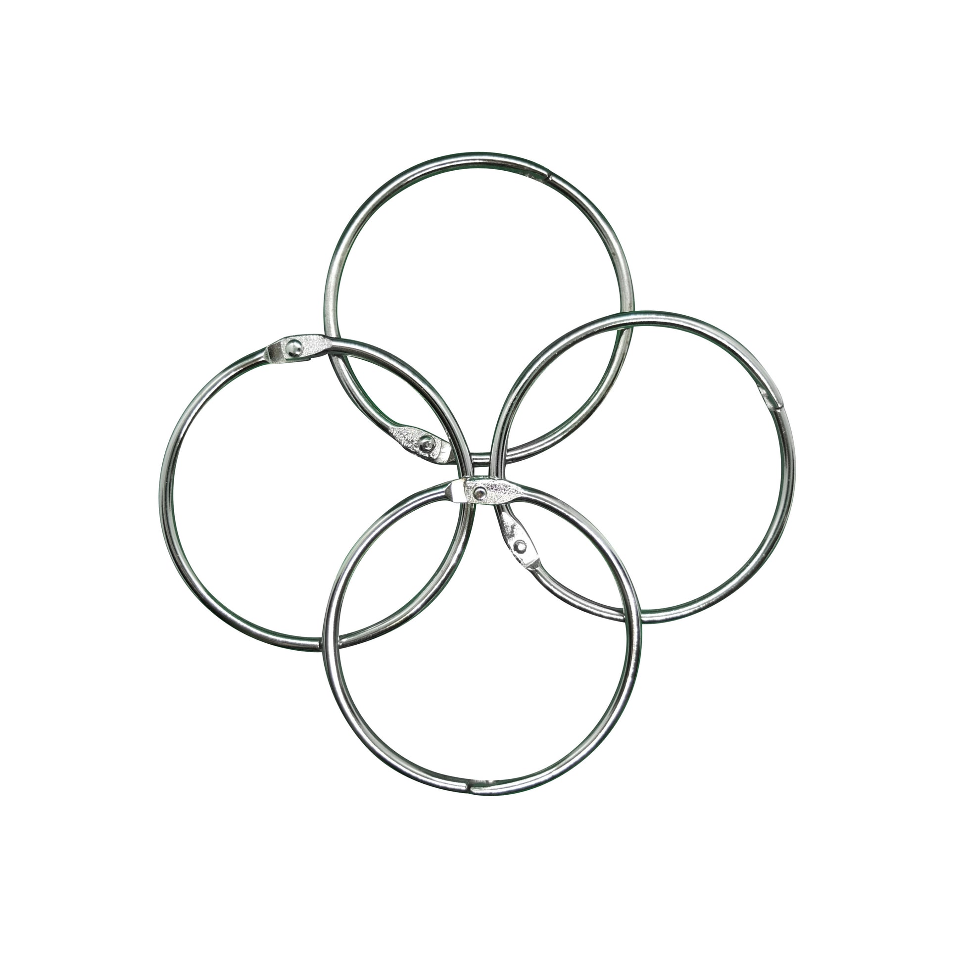 Binderinge / Heftringe - vernickelt / silber - 25 bis 50 mm Durchmesser