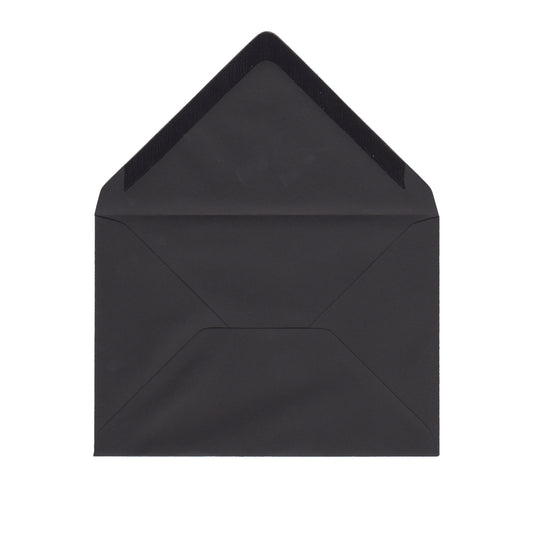 100 Stück - Schwarze Briefumschläge - DIN C6