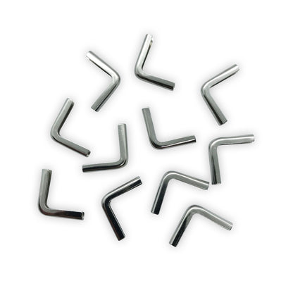 Softcover Buchecken Silber / vernickelt - 15 x 15 x 2mm