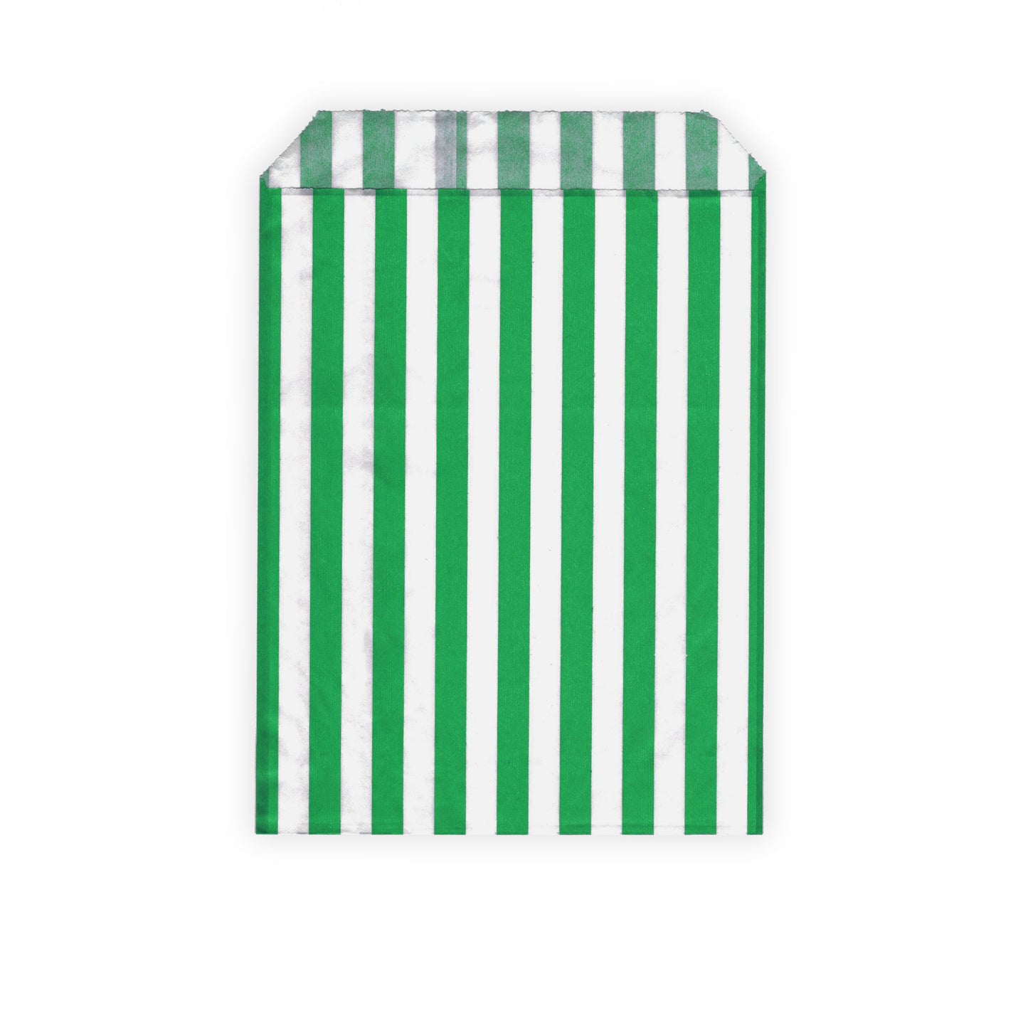 100 Stück - Partytüten / Candy Bags - grün / weiß gestreift