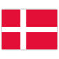 Aufkleber Dänemark-Flagge