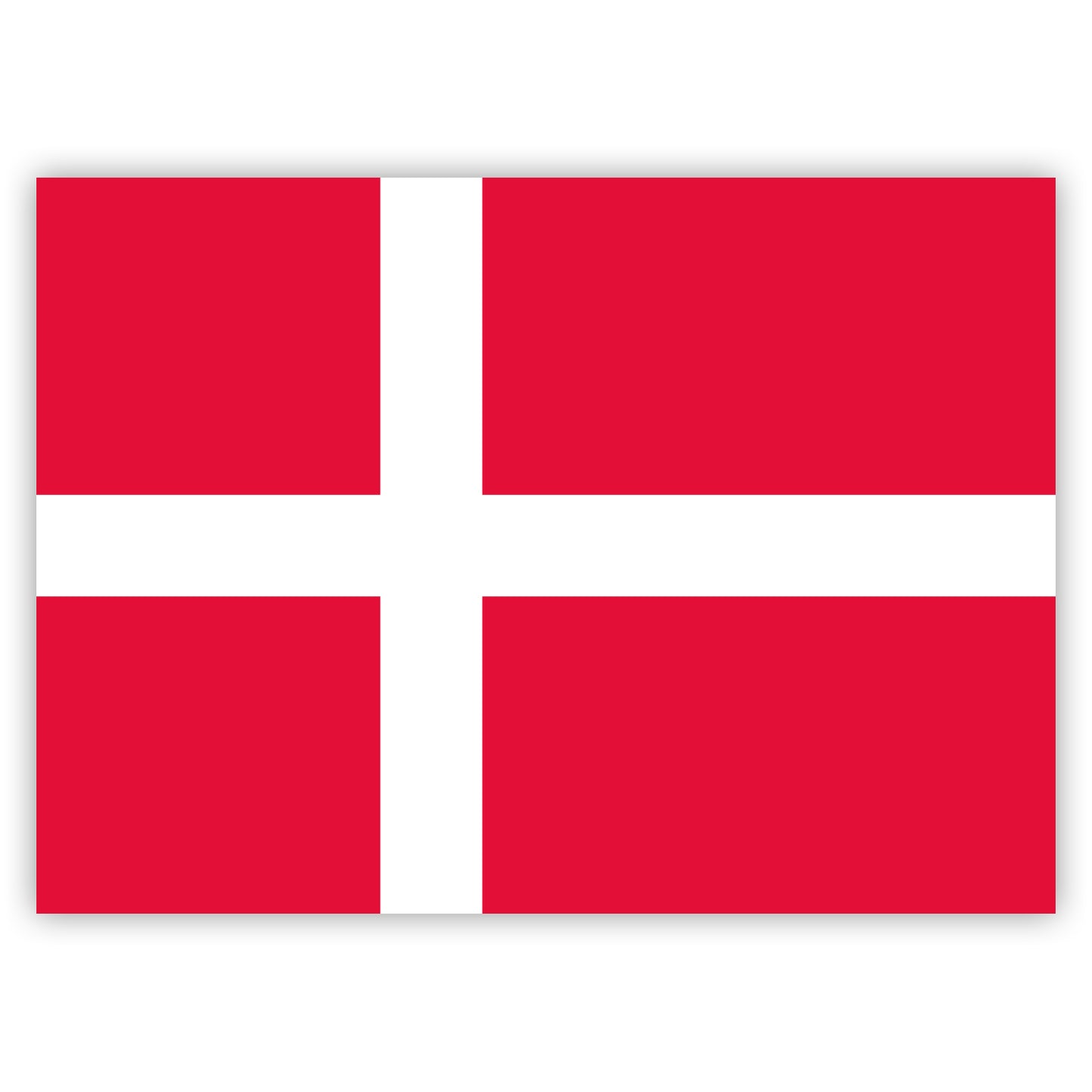 Aufkleber Dänemark-Flagge
