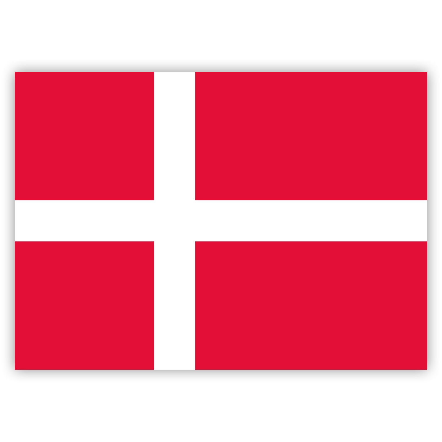 Aufkleber Dänemark-Flagge
