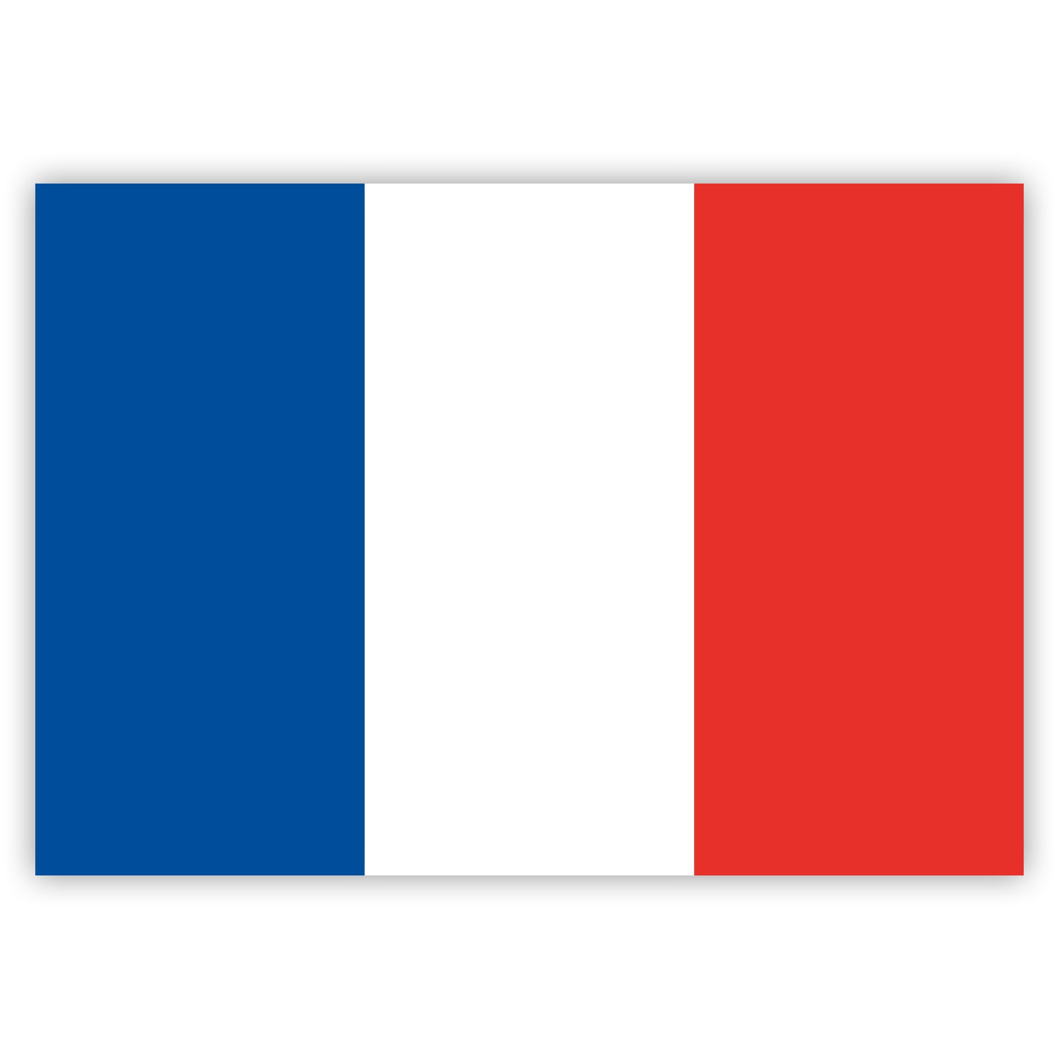 Aufkleber Frankreich-Fahne