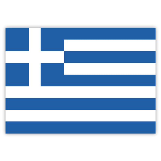 Griechische Flagge als Herz' Sticker