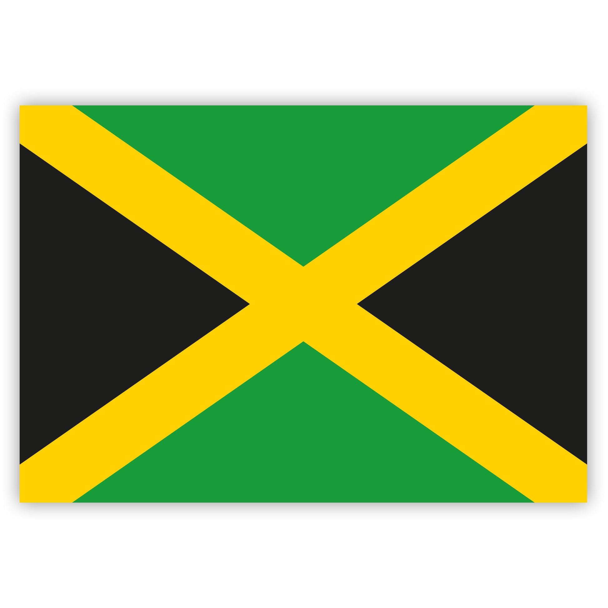 Aufkleber Jamaika-Fahne