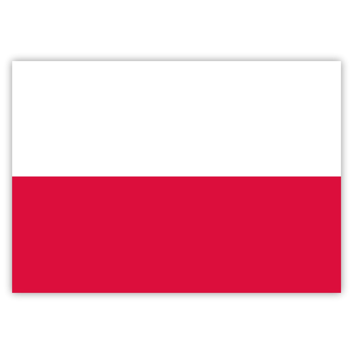 Aufkleber Polen-Flagge