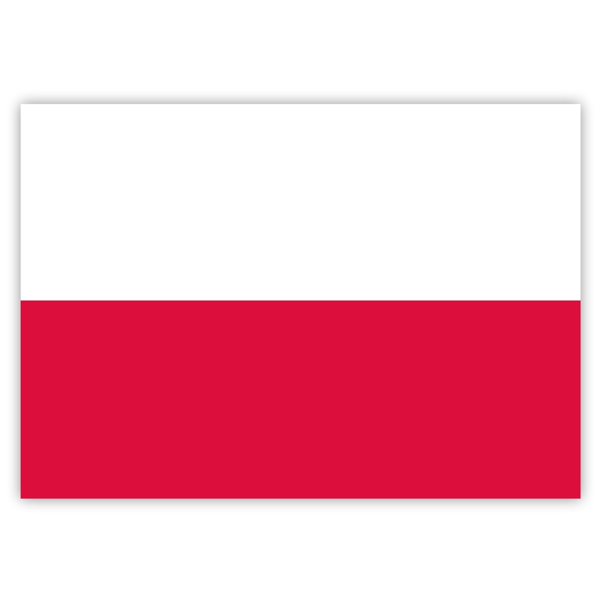 Aufkleber Polen-Flagge