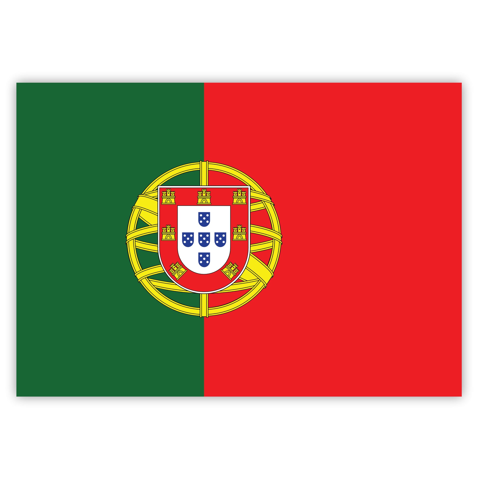 Aufkleber Portugal-Flagge