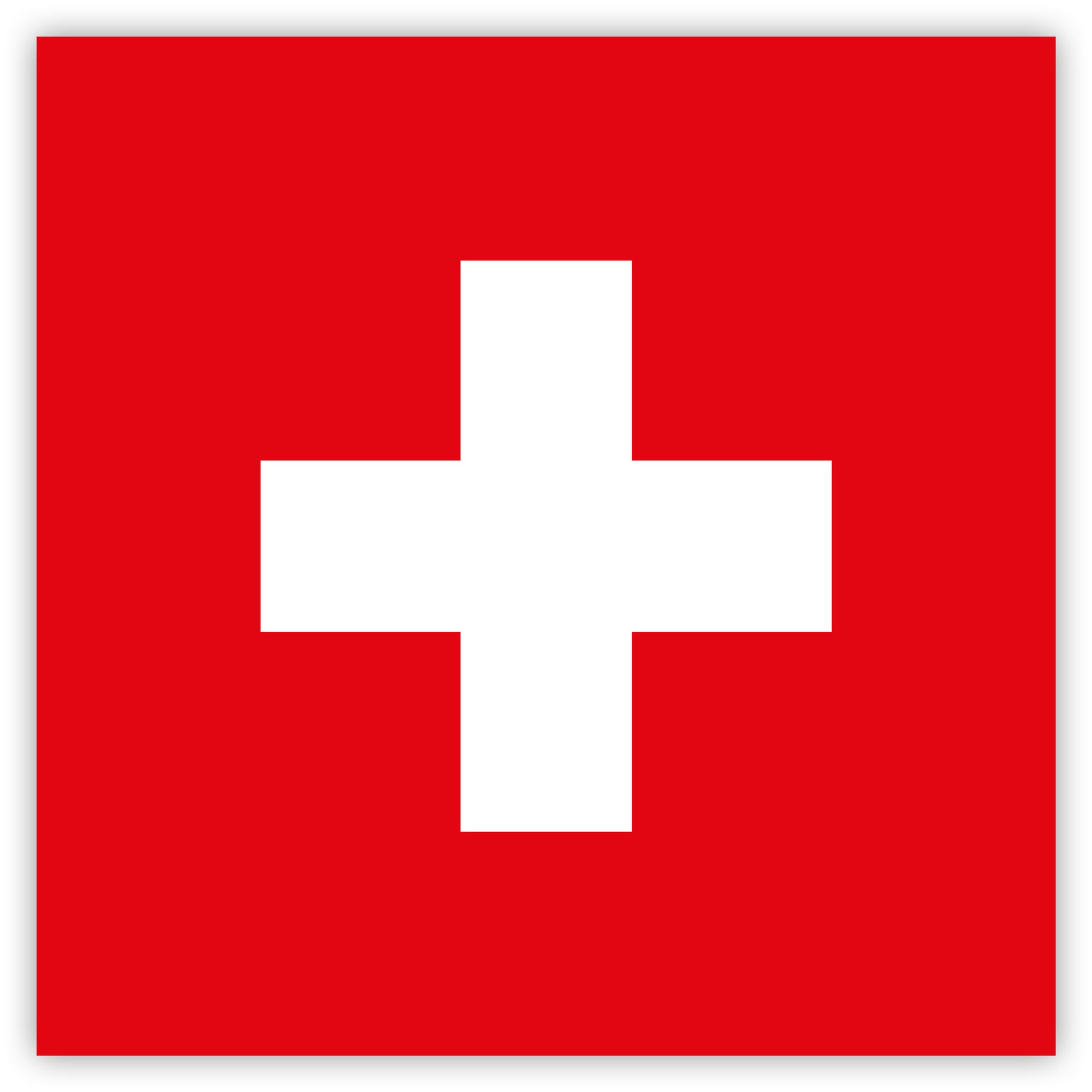 Aufkleber Schweizer Flagge