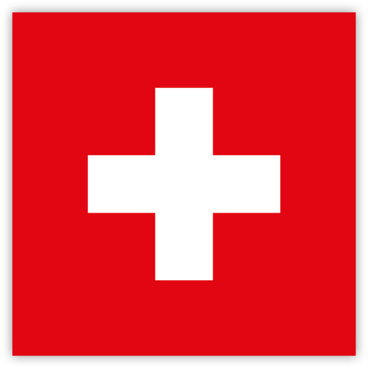 Aufkleber Schweizer Flagge